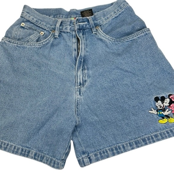 Vintage Mickey & Minnie Mouse Denim Shorts Size 5 Jerry Leigh 100% Cotton. - Picture 11 of 11